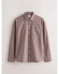 Next - Check Soft Touch Long Sleeve Shirt - Lyst