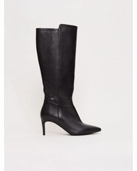 Phase Eight - Leather Heeled Boots - Lyst
