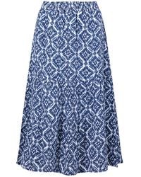 Weird Fish - Harini Cheesecloth Printed Midi Skirt - Lyst