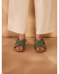 Celtic & Co. - Crossover Buckle Sandals - Lyst