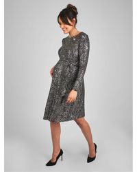 Jojo Maman Bébé - Sequin Shift High Neck Maternity Mini Dress - Lyst