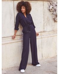 Sosandar - Drawstring Waist Jumpsuit - Lyst
