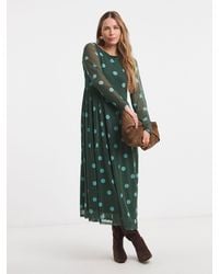 JD Williams - Mesh Dropped Waist Seam Maxi Dress - Lyst