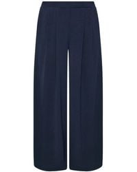 Evans - Pleated Front Wide Leg Trousers - Lyst