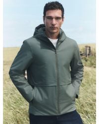 Next - Khaki Waterproof Rubberised Anorak Jacket - Lyst