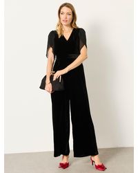 FatFace - Fatface Petite Opal Velvet Jumpsuit - Lyst