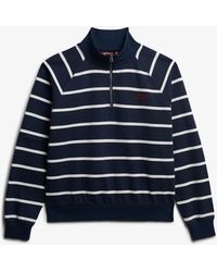 Superdry - Athletic Essentials Stripe Half Zip Jumper - Lyst