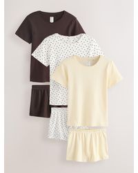 Next - Pointelle Short Pyjamas Set 3 Pack - Lyst