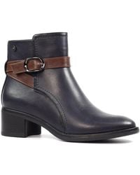 Lunar - Cassie Low Heel Ankle Boots - Lyst