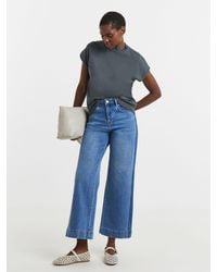 JD Williams - V-Neck Short Sleeve Funnel Neck T-Shirt - Lyst
