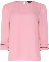 M&CO. - M & Co Frill Sleeve Blouse - Lyst