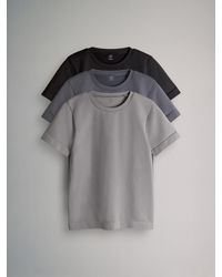 theset - The Set Short Sleeve 3 Pack Active Smoothing Sports T-Shirt/Charcoal - Lyst