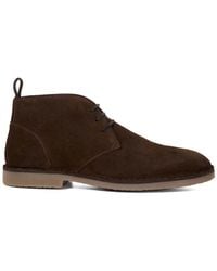 Dune - Chocolate Cashed Chukka Boots - Lyst