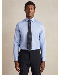 Reiss - Remote Slim Fit Cotton-Satin Cutaway-Collar Shirt - Lyst
