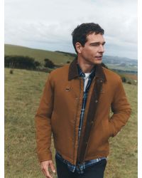 Next - Tan Shower Resistant Tri Blend Barn Jacket - Lyst