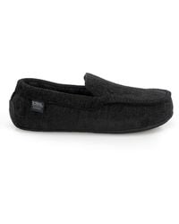 Totes - Soft Cord Moccasin Slippers - Lyst