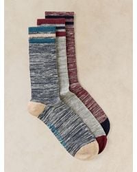 White Stuff - Sport Rib Ankle Socks 3 Pack - Lyst