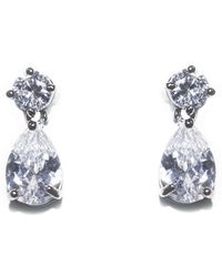 Ivory & Co. - Imperial Classic Crystal Teardrop Earrings - Lyst