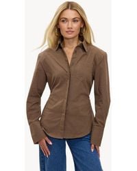 Loavies - Campfire Currents Button Up Gingham Cinch Waist Shirt - Lyst