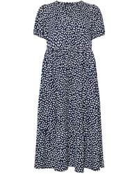 Evans - Short Sleeve Button Through Dress - Lyst