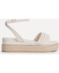 Linzi - Dazed Flatform Sandals With Ruched Front Strap - Lyst