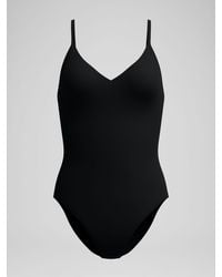 Speedo - Solid V-Neck Swimsuit - Lyst