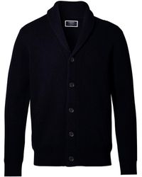 Charles Tyrwhitt - Grobstrickjacke Aus Merinowolle Mit Schalkragen - Lyst