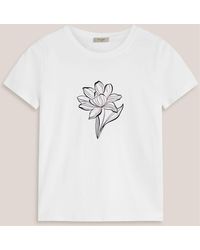 Hobbs - Multi Pixie Cotton Printed T-Shirt - Lyst
