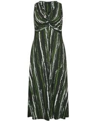 Evans - Tie Dye Knot Front Maxi Dress - Lyst