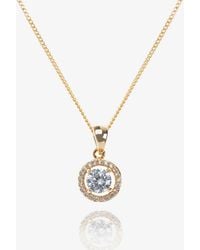 Ivory & Co. - Balmoral Crystal Dainty Pendant - Lyst