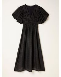 FatFace - Fatface Tabitha Petite Textured Midi Dress - Lyst