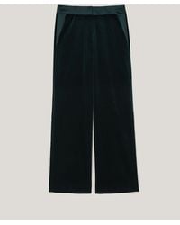 Jigsaw - Velvet Satin Tailored Trousers - Lyst
