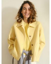 Hush - Pure Wool Double Faced Jacket - Lyst