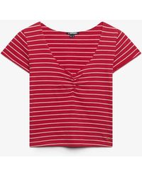 Superdry - Athletic Essentials Gatherd Pattern Short Sleeve Top - Lyst
