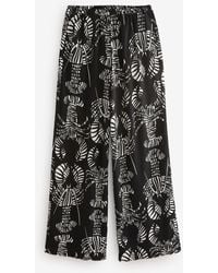 Next - Wide-Leg-Hose Mit Leineneu 46 Xl Tall (Uk 18 Xl Tall) - Lyst