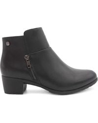 Pavers - Wide Fit Zip Fasten Block Heel Ankle Boots - Lyst