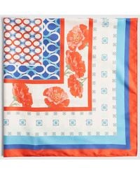 River Island - Carnation Print Large Neck Scarf - Lyst
