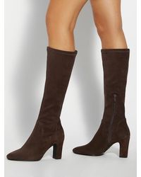 Dune - Standard Fit Simple Stretch Knee High Boots - Lyst