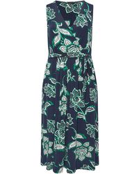 Evans - Sleeveless Wrap Dress - Lyst