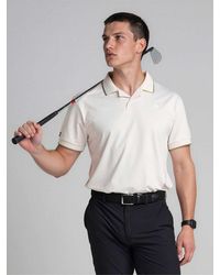 ATSG - Tipped Polo Shirt - Lyst
