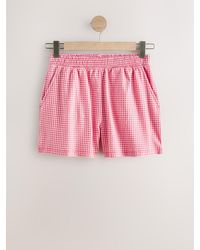 Next - Gingham Lightweight Shorts - Lyst
