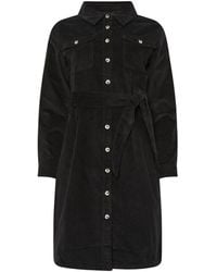 M Com - Short Cord Shirt Dress - Lyst