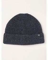 FatFace - Fatface Charcoal Fisherman Waffle Beanie - Lyst