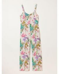 FatFace - Rosa Ivory Tropical Jumpsuit - Lyst