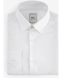 Next - Single Cuff Slim Fit Easy Care Tab Collar Oxford Smart Shirt - Lyst