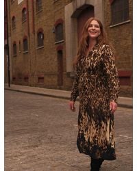 JD Williams - Anthology By Print Premium Long Sleeve Maxi Dress - Lyst