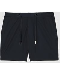 Reiss - Textured Drawstring Shorts - Lyst