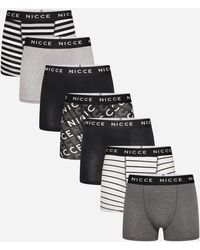 NICCE Multipacks - Nicce 7 Pack Boxers Becker - Lyst