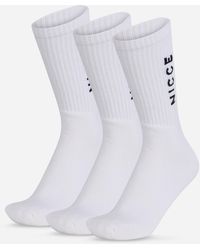 Nicce London - Menlo 3 Pack Crew Socks - Lyst