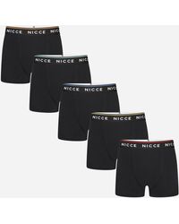 NICCE Multipacks - Nicce 5 Pack Boxers Foxell - Lyst